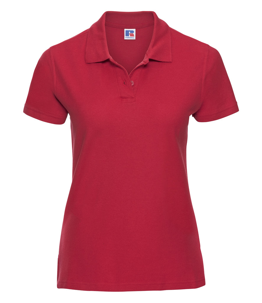 577F Russell Ladies Ultimate Cotton Piqué Polo Shirt