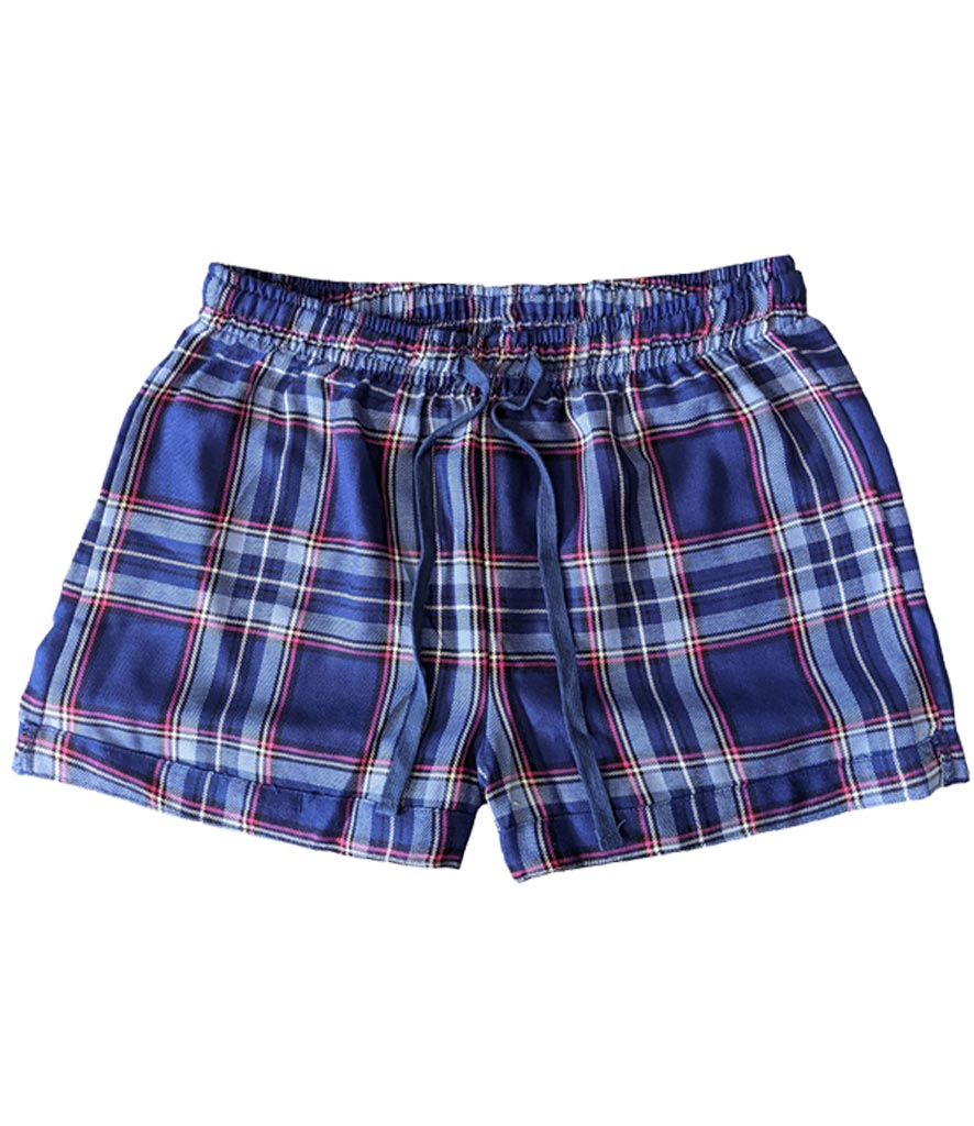 FL55LBP Ladies Tartan Pyjama Shorts