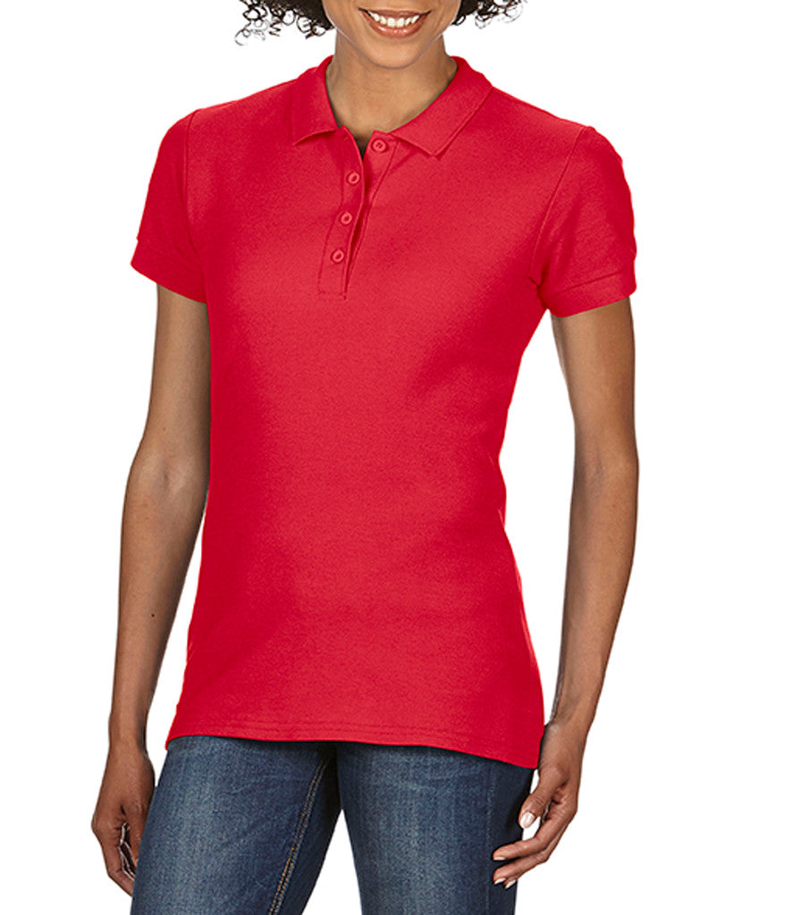 GD75 Gildan Ladies SoftStyle® Double Piqué Polo Shirt