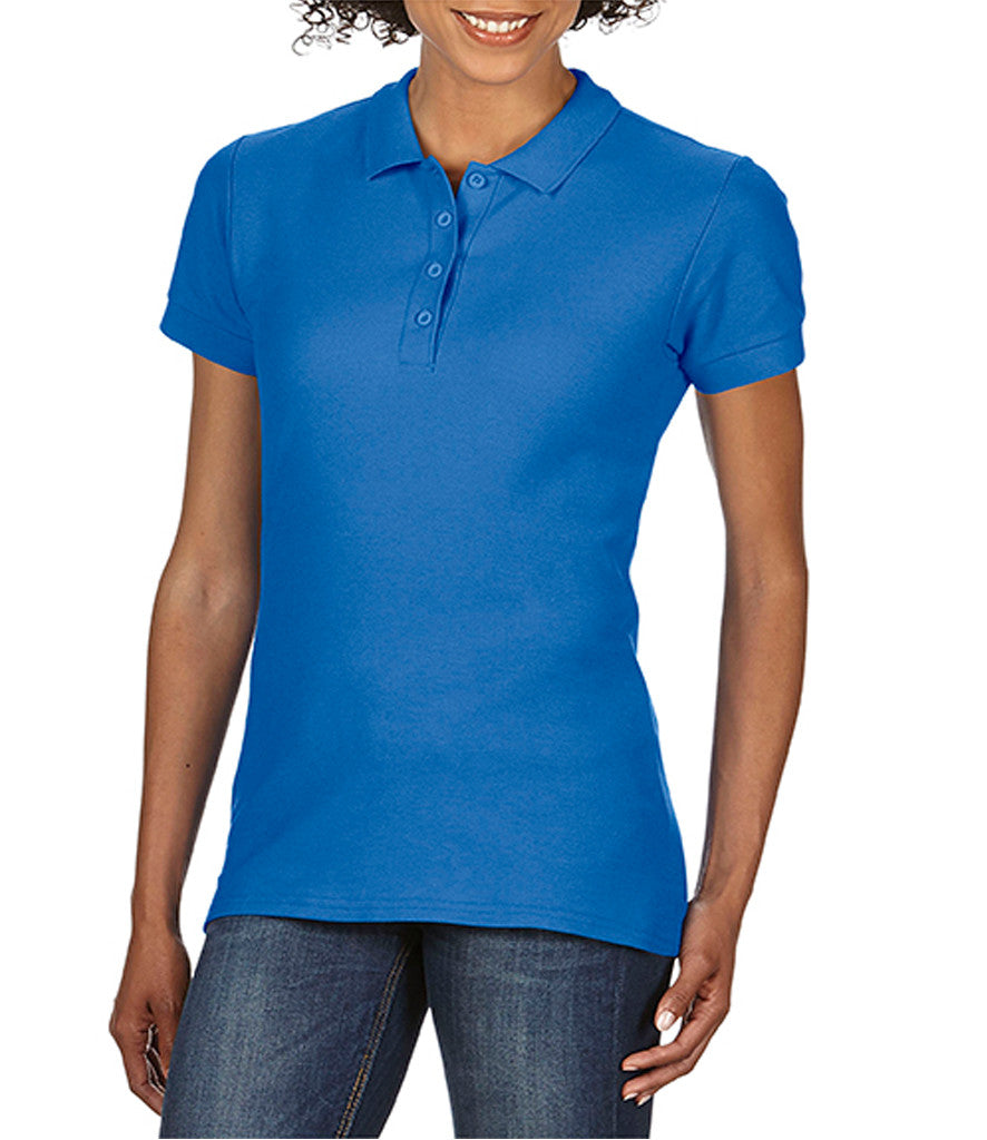 GD75 Gildan Ladies SoftStyle® Double Piqué Polo Shirt