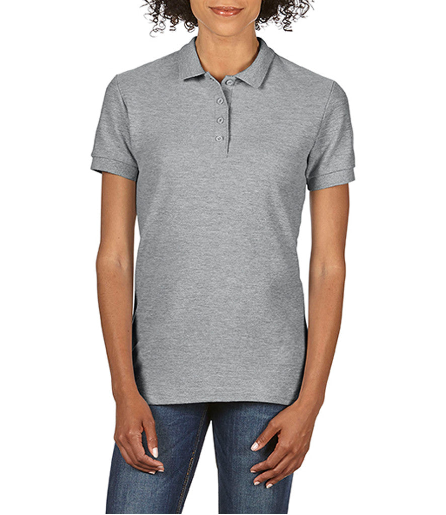 GD75 Gildan Ladies SoftStyle® Double Piqué Polo Shirt