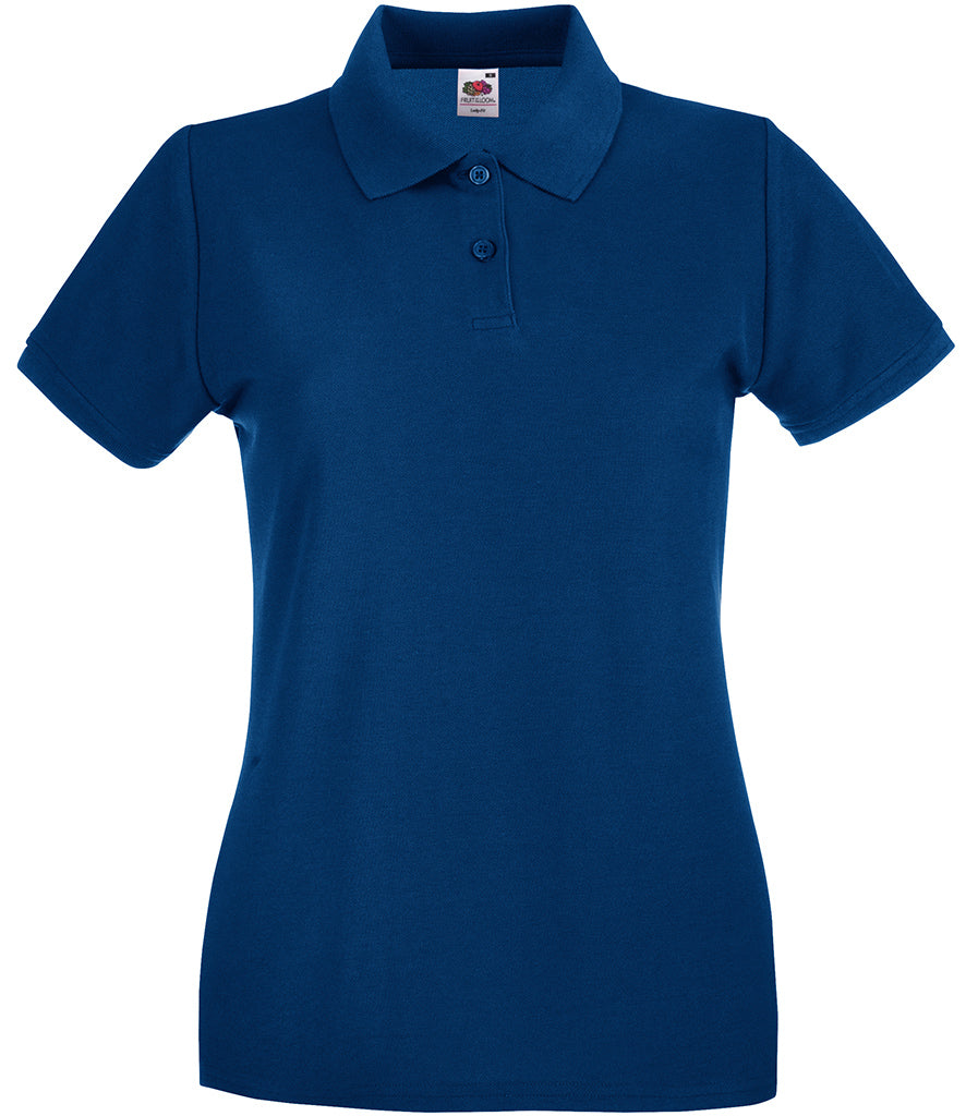 SS89 (630300) Fruit of the Loom Lady-Fit Premium Cotton Piqué Polo Shirt