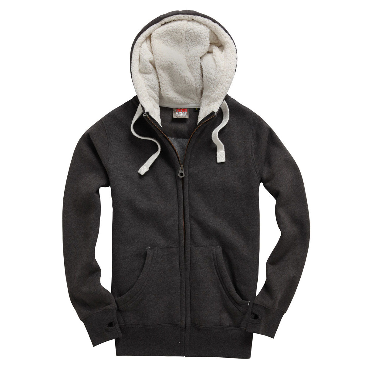 F15 Cottonridge Sherpa Fleece Zip Hoodie-Peach Finished