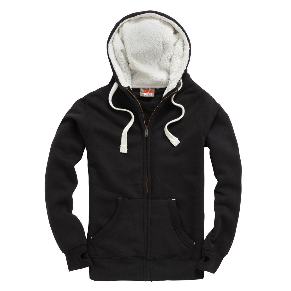 F15 Cottonridge Sherpa Fleece Zip Hoodie-Peach Finished