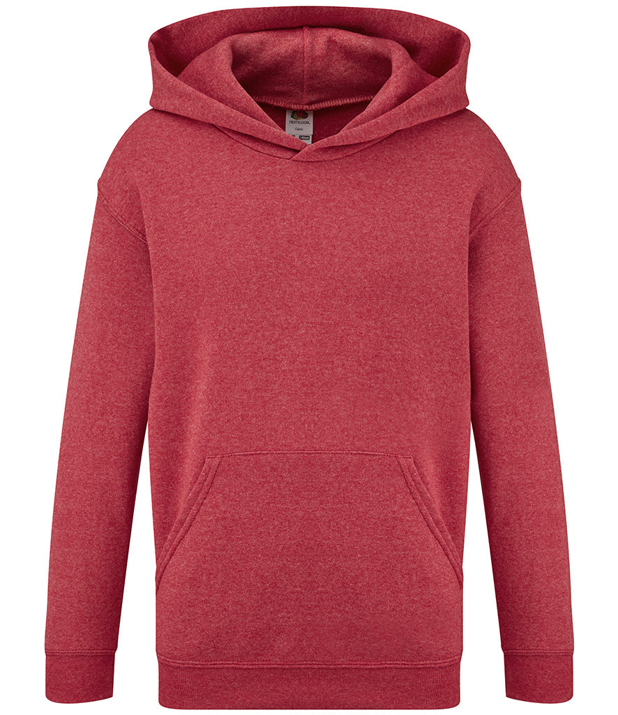 SS14B (620430) Fruit of the Loom Kids Classic Hooded Sweatshirt