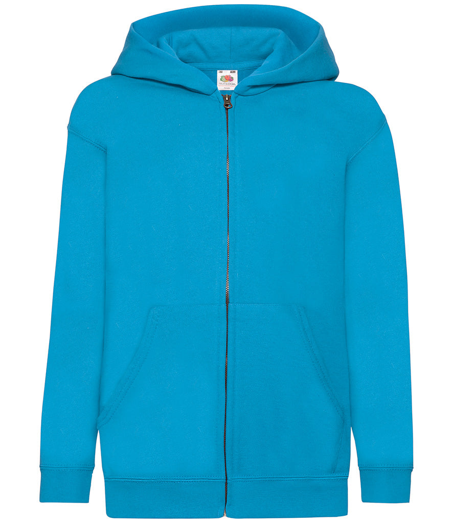 SS16B (620450) Fruit of the Loom Kids Classic Zip Hooded Sweatshirt