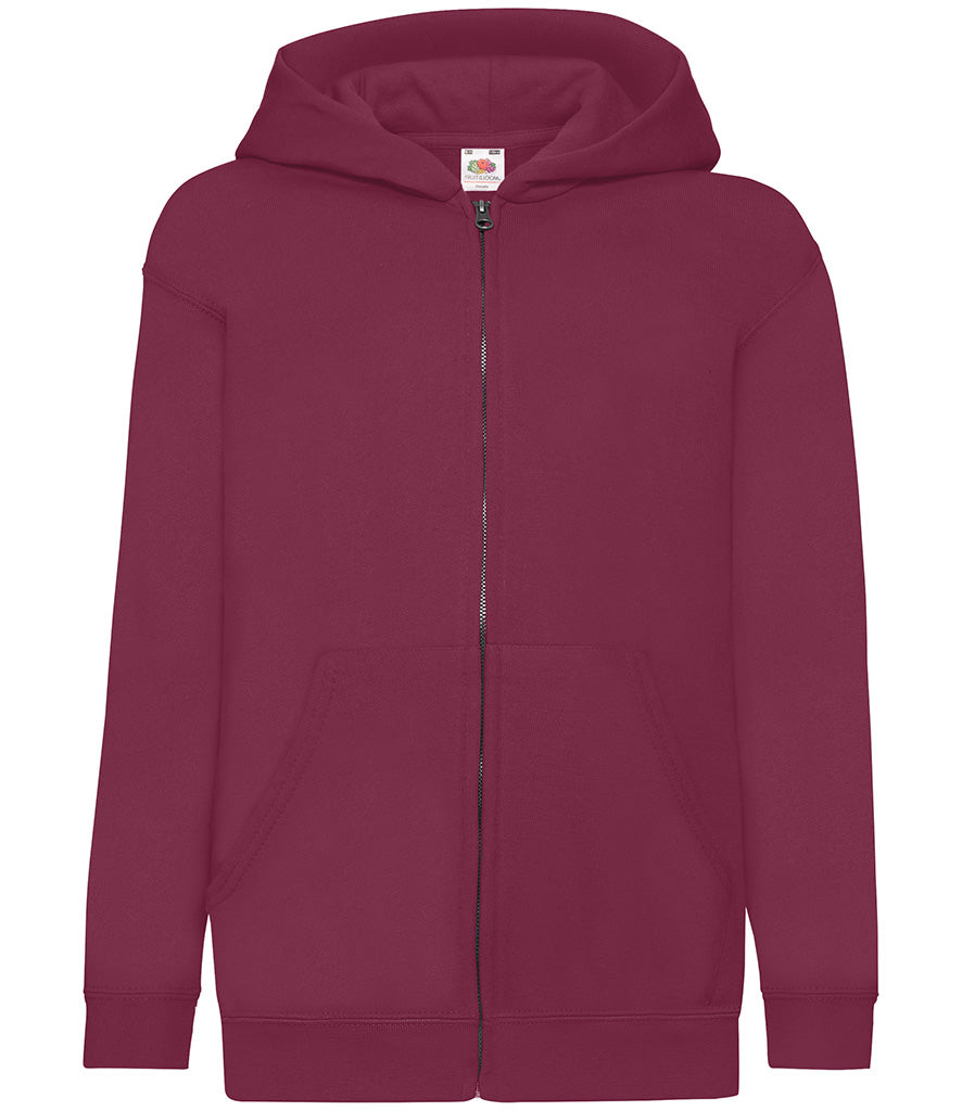 SS16B (620450) Fruit of the Loom Kids Classic Zip Hooded Sweatshirt