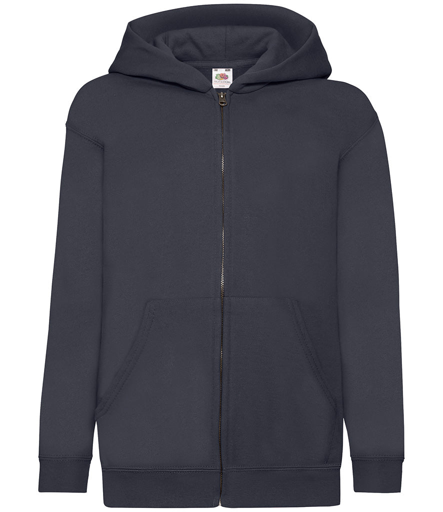 SS16B (620450) Fruit of the Loom Kids Classic Zip Hooded Sweatshirt