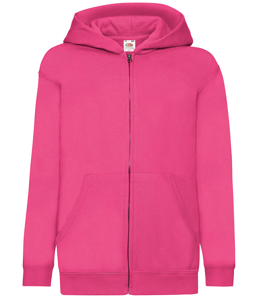 SS16B (620450) Fruit of the Loom Kids Classic Zip Hooded Sweatshirt