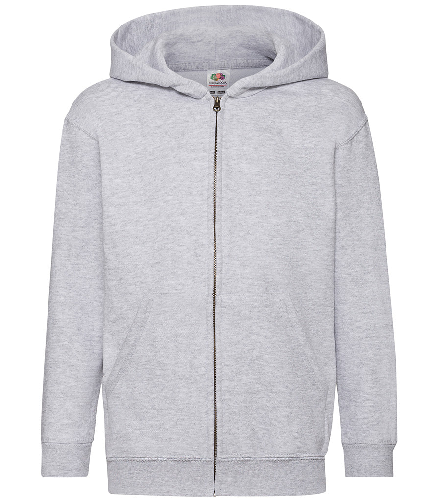 SS16B (620450) Fruit of the Loom Kids Classic Zip Hooded Sweatshirt