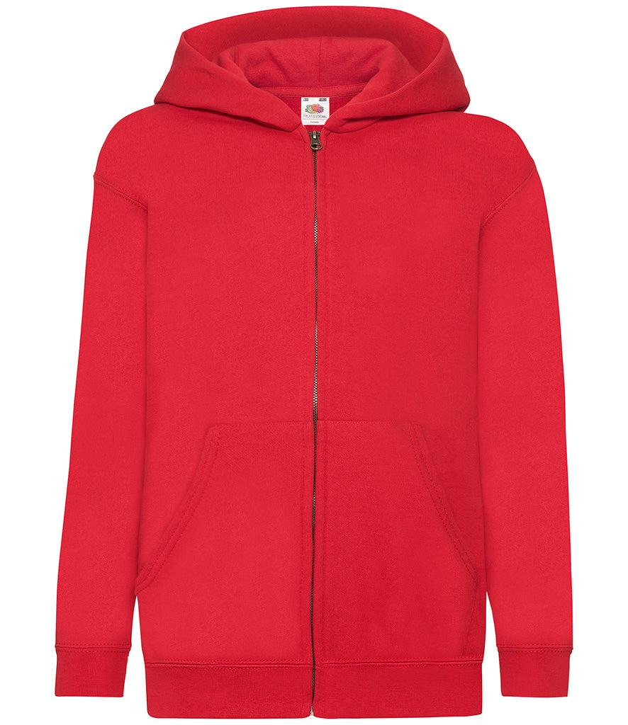 SS16B (620450) Fruit of the Loom Kids Classic Zip Hooded Sweatshirt