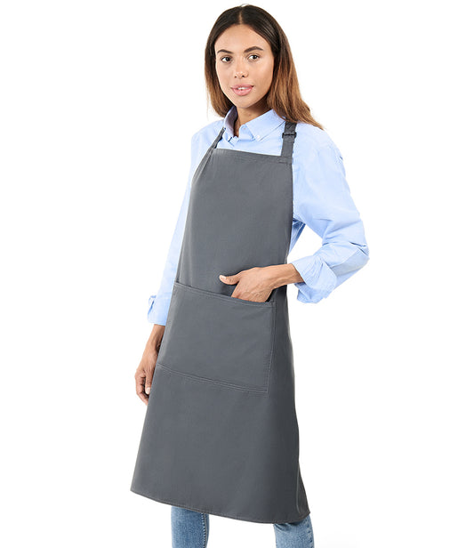 BR501 Brand Lab Adjustable Bib Pocket Apron