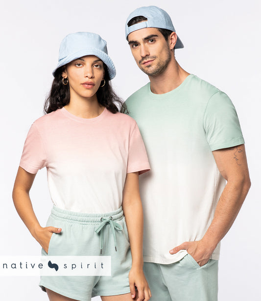 NS345 Native Spirit Unisex Dip Dye T-Shirt